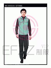 工程服馬夾服裝效果圖041