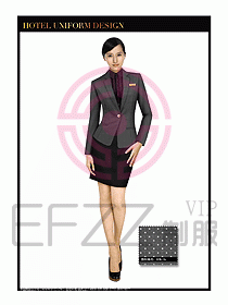 星級酒店制服經理職業裝356