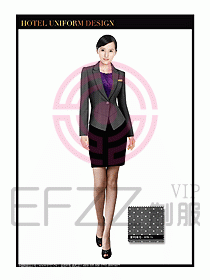 星級酒店制服經理職業裝366