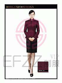 酒店服裝中餐服務員制服1354
