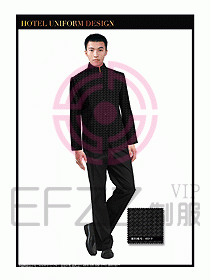 酒店服裝中餐服務員制服1355