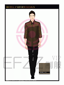 酒店服裝中餐服務(wù)員制服1388