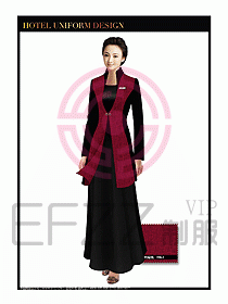 酒店餐廳咨客制服設計圖659