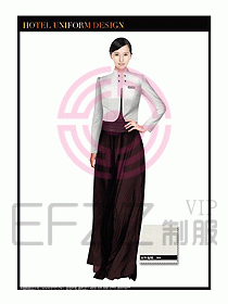 酒店餐廳咨客制服設(shè)計(jì)圖661
