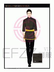 酒店餐廳咨客制服設計圖668