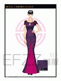 酒店餐廳咨客制服設(shè)計圖665