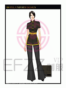 酒店餐廳咨客制服設(shè)計(jì)圖670