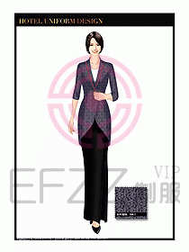 酒店餐廳咨客制服設計圖679