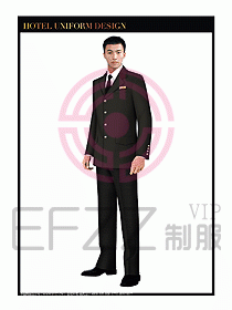 酒店門童行李生制服設計圖845