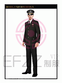 酒店門童行李生制服設計圖846