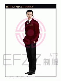 酒店門童行李生制服設計圖853