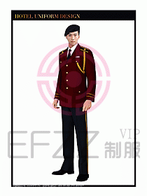 酒店門童行李生制服設計圖864