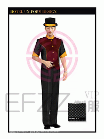 酒店門童行李生制服設(shè)計(jì)圖870