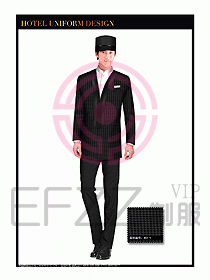 酒店門童行李生制服設計圖884