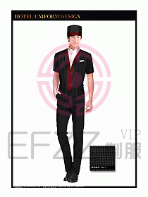 酒店門童行李生制服設計圖890