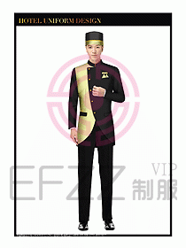 酒店門童行李生制服設計圖897