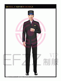 酒店門童行李生制服設計圖905