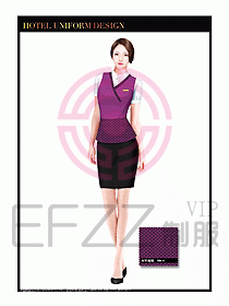 SPA休閑會所服務員制服設計354