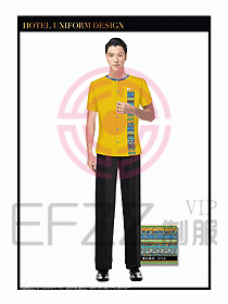 SPA休閑會所服務員制服設計350