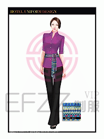 SPA休閑會所服務員制服設計358