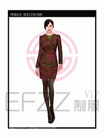 專賣店營業員服裝設計圖1002