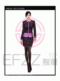 專賣店營業員服裝設計圖1014