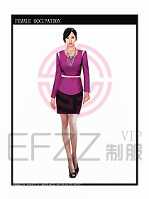 專賣店營業員服裝設計圖1022