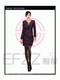 專賣店營業員服裝設計圖1028