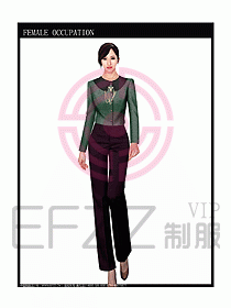 專賣店營業員服裝設計圖1031