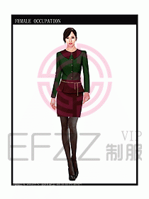 專賣店營業員服裝設計圖1035