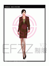 專賣店營業員服裝設計圖1049