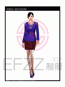 專賣店營業(yè)員服裝設計圖1063