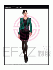 專賣店營業員服裝設計圖1060