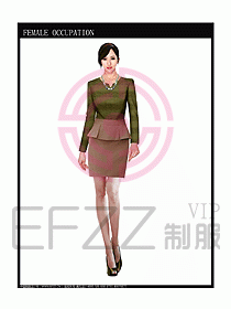 專賣店營業員服裝設計圖1073