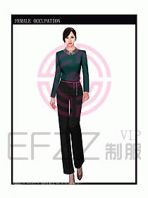 專賣店營業員服裝設計圖1071