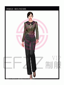 專賣店營業員服裝設計圖1072
