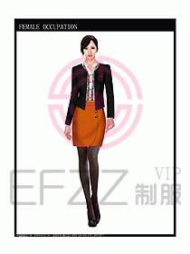 專賣店營業員服裝設計圖1079