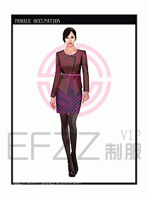 專賣店營業(yè)員服裝設(shè)計圖1078