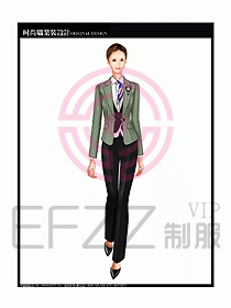 專賣店營業員服裝設計圖1098