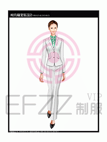 專賣店營業員服裝設計圖1115