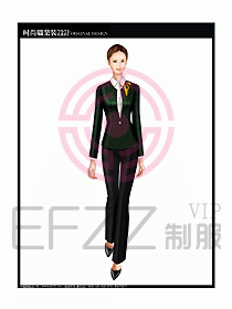 專賣店營業(yè)員服裝設計圖1119