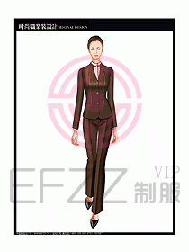 專賣店營業員服裝設計圖1129