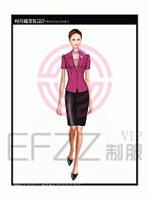 專賣店營業員服裝設計圖1134