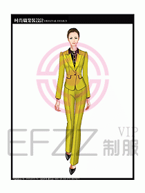 專賣店營業(yè)員服裝設(shè)計圖1137