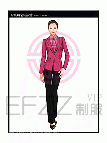 專賣店營業員服裝設計圖1167