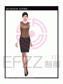 專賣店營業員服裝設計圖1186