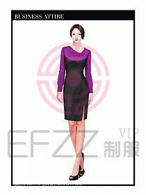 專賣店營業員服裝設計圖1197