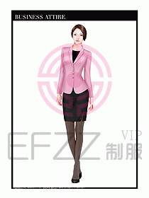 專賣店營業員服裝設計圖1193