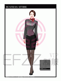 專賣店營業員服裝設計圖1202