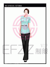 專賣店營業員服裝設計圖1216